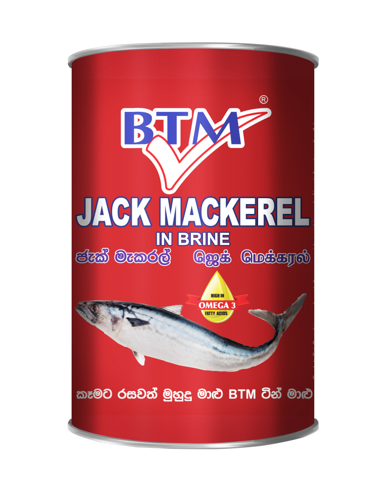 BTM Jack Mackerel in Natural Juice (Brine) 425gm BTM International