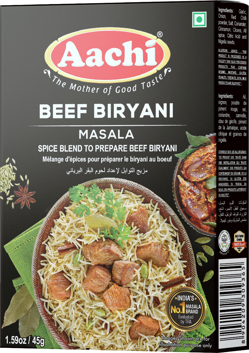Aachi Beef Biryani Masala 45gm BTM International