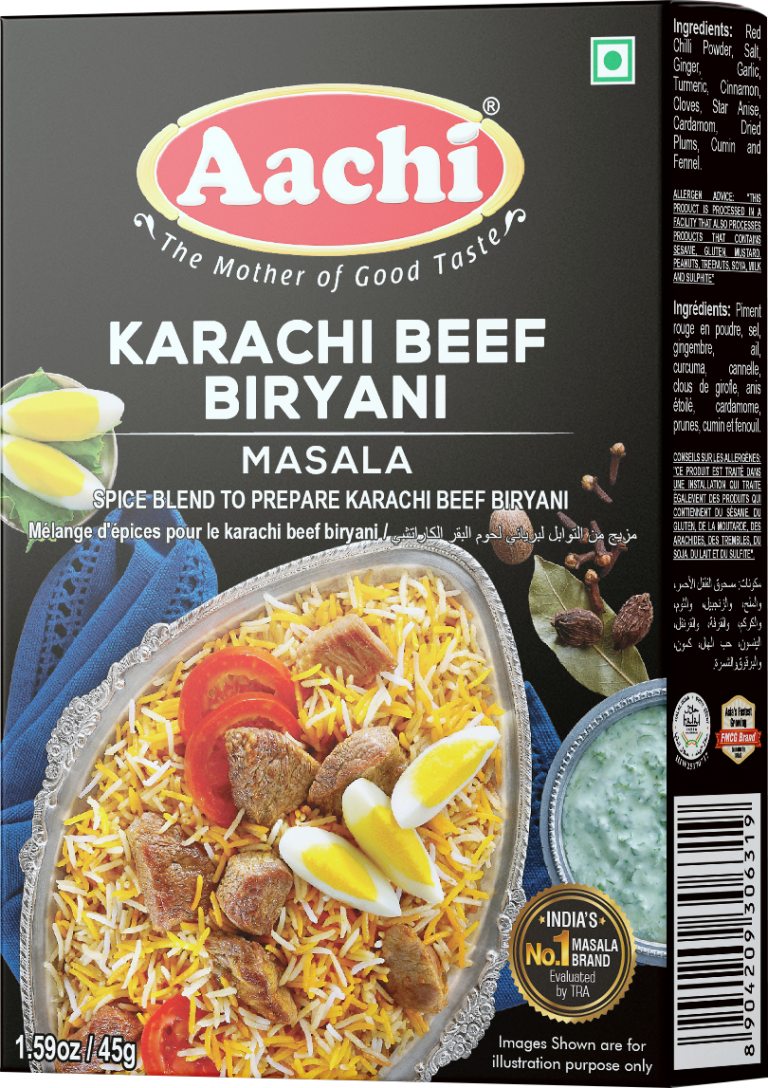 Aachi Karachi Beef Biryani Masala 45gm BTM International