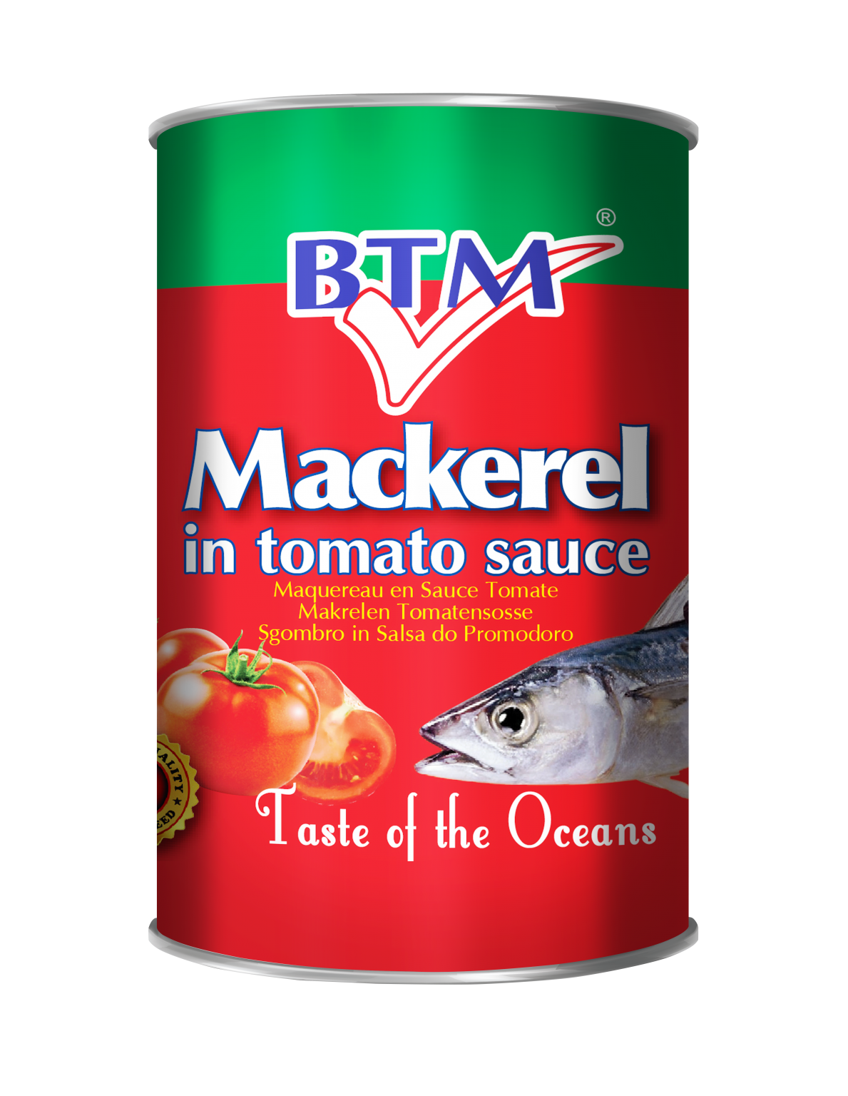 BTM Mackerel in Tomato Sauce 425gm BTM International